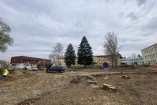 Revitalizace okolí polikliniky ve Veselí nad Moravou je za polovinou